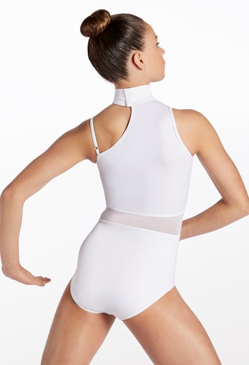 BALERA Asymmetric Mock Neck Leotard