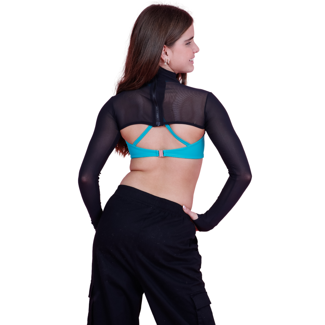 Cosi G Repeat Shrug Mesh Black