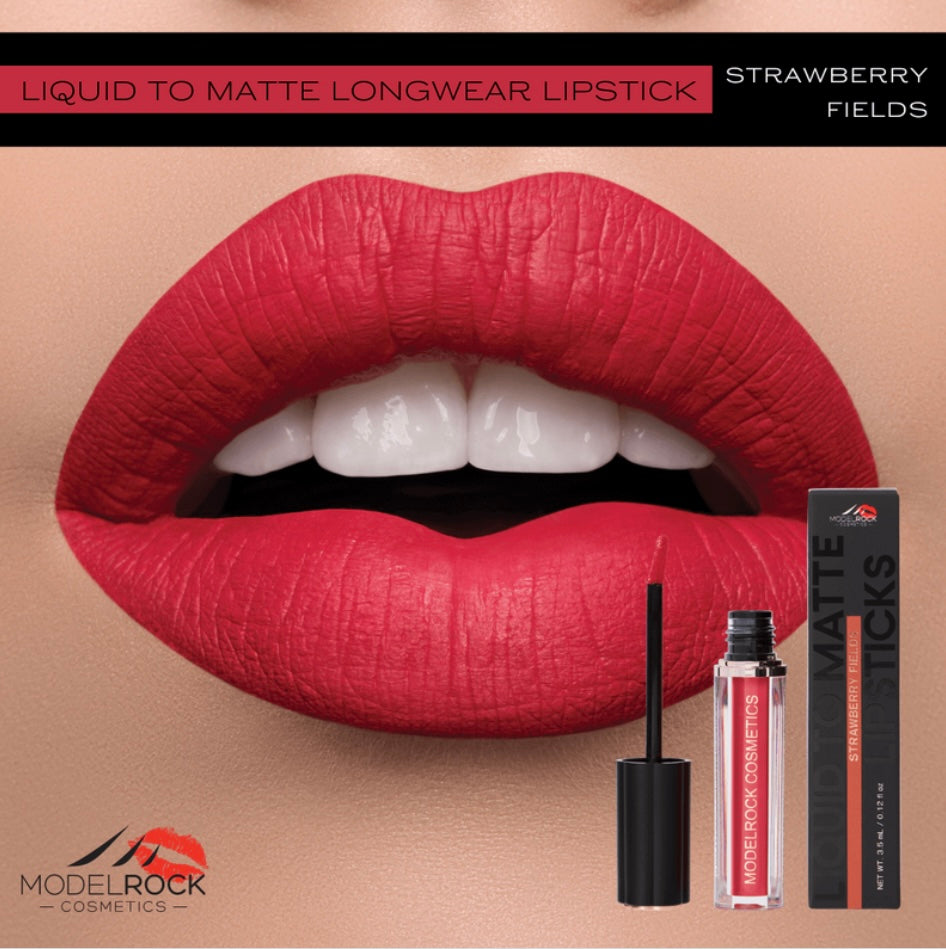 MODELROCK Liquid to Matte Longwear Lipstick - STRAWBERRY FIELDS