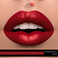 MODELROCK Liquid to Matte Longwear Lipstick - FORBIDDEN RED