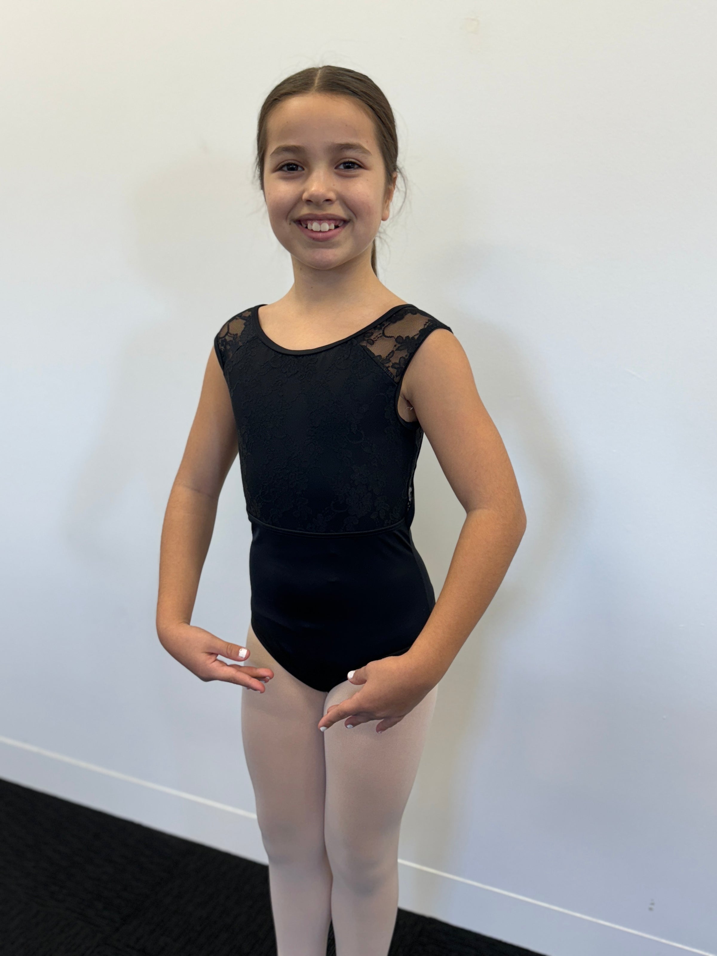 BALERA Lace Cap Sleeve Leotard