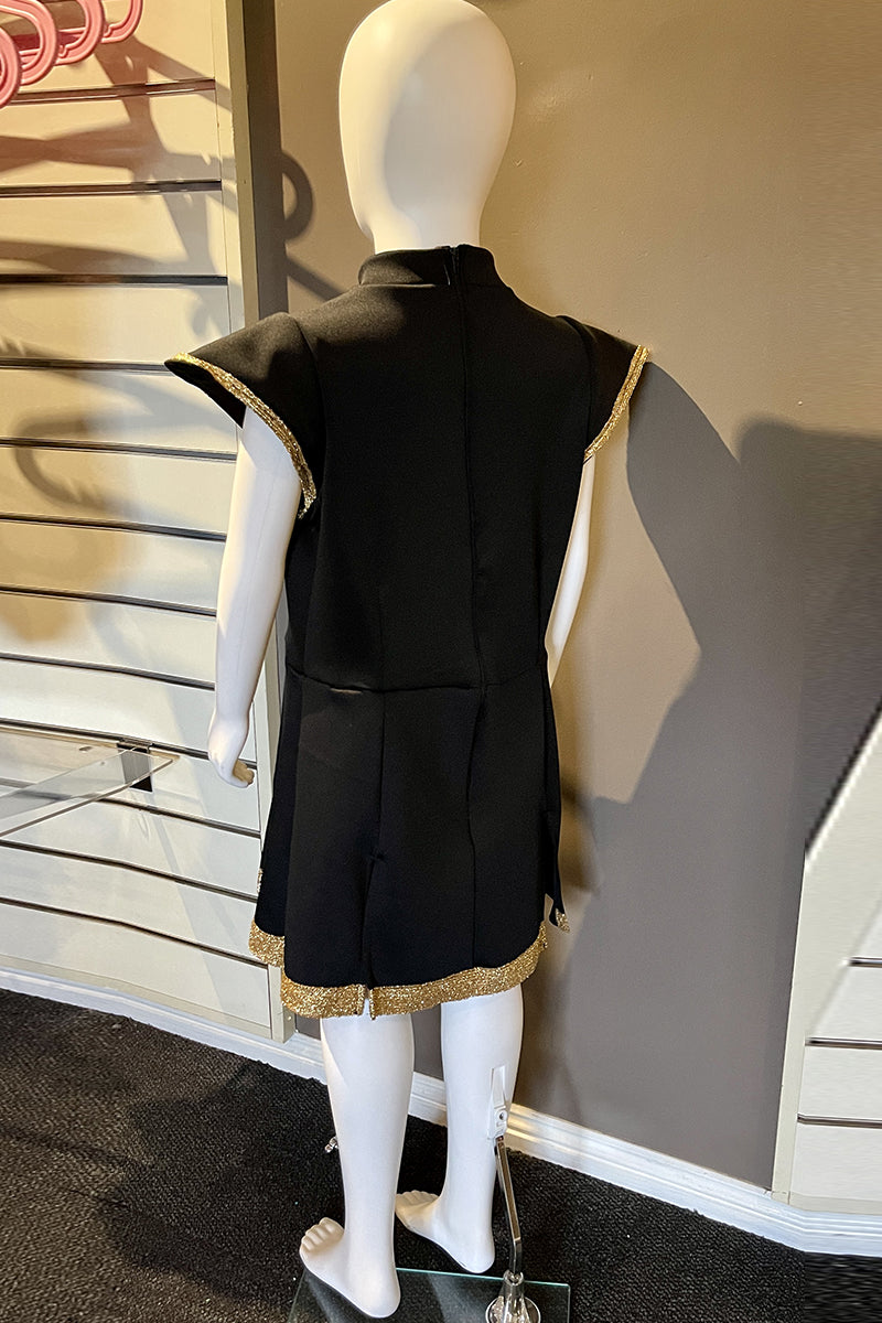 “BLACK AND GOLD” Costume Size 12/14 (Second Hand)