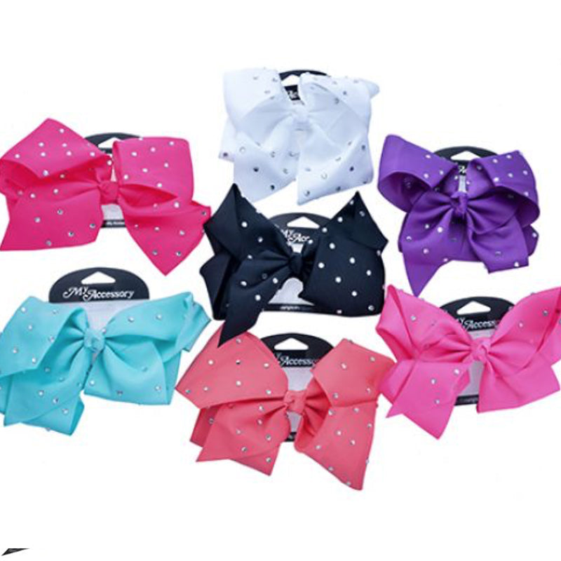 Diamonte Hair Bow Large