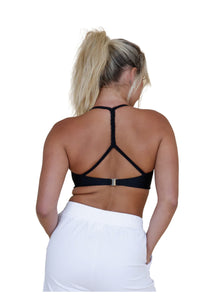 Cosi G Kyra D Twist Crop Top Black