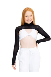 Cosi G Repeat Shrug Mesh Black