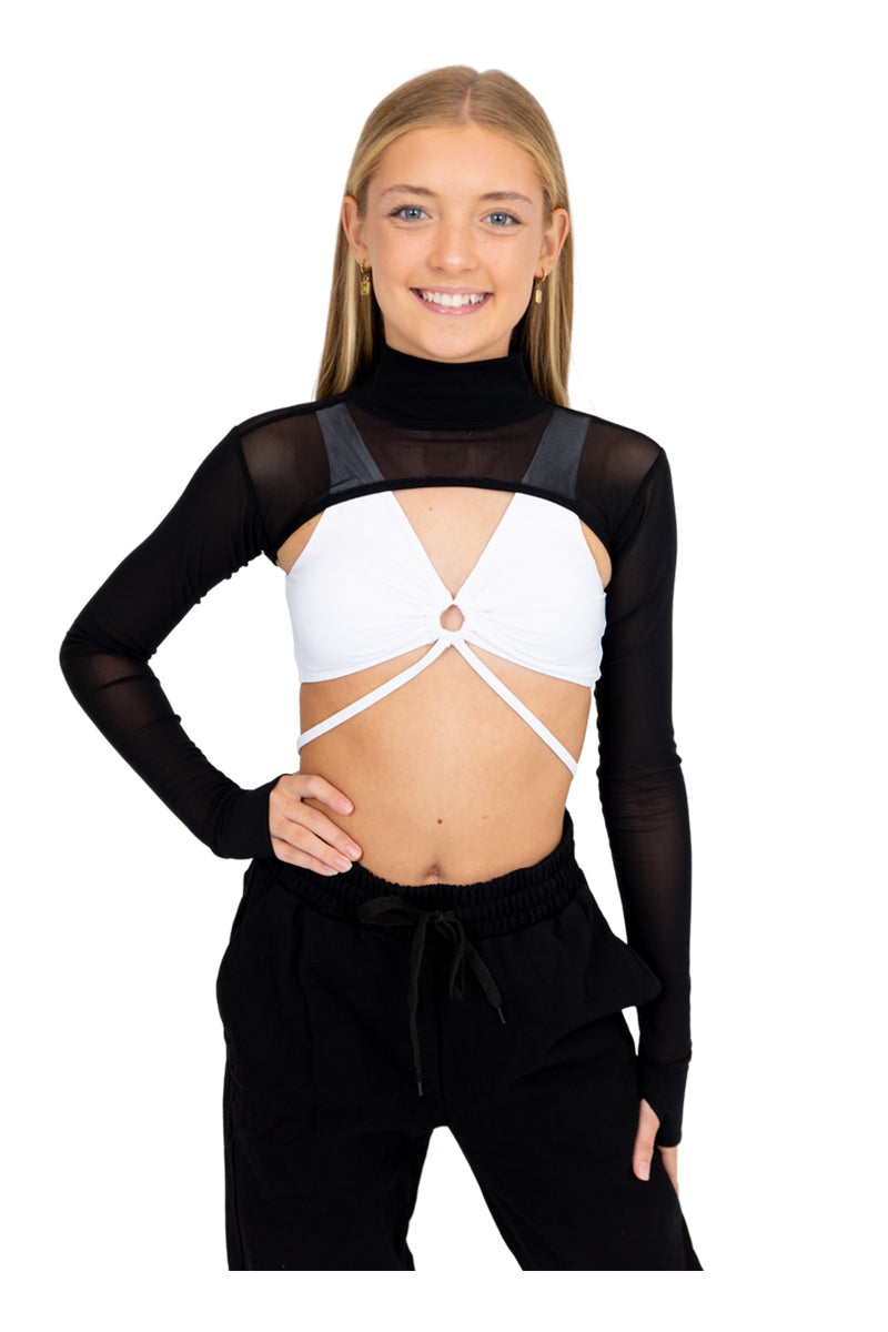 Cosi G Repeat Shrug Mesh Black – Pretty Little Dancer