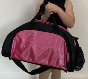 Pretty Little Dancer_ Personalised Duffel Bag_Pink