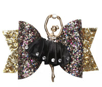 Pretty Little Dancer_Ballerina Bow Hair Clip_Black