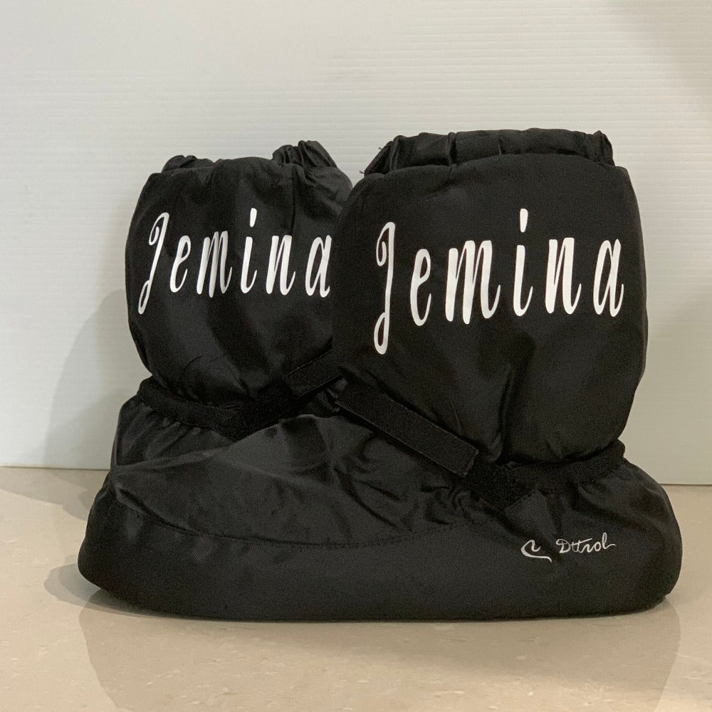 PLD_Warm Up Booties Personalised