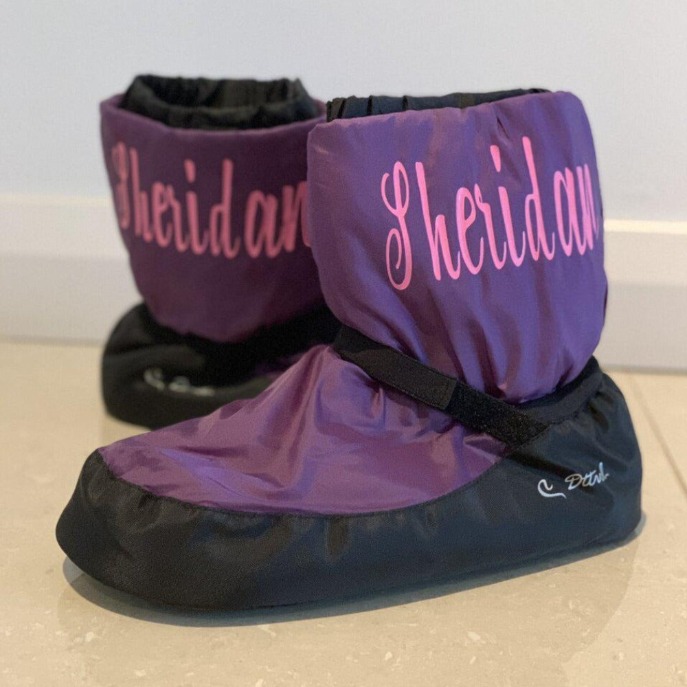 PLD_Warm Up Booties Personalised
