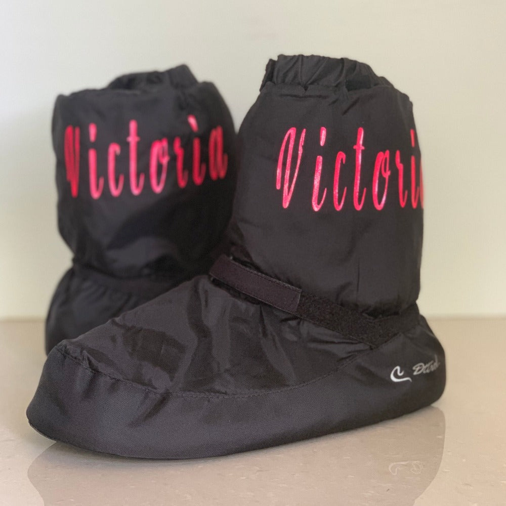 PLD_Warm Up Booties Personalised