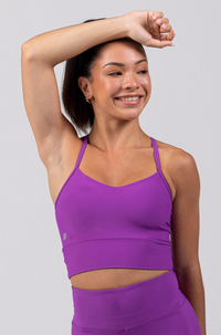 Pretty Little Dancer_ Sylvia P_ Long Lined Crop Singlet_Mulberry