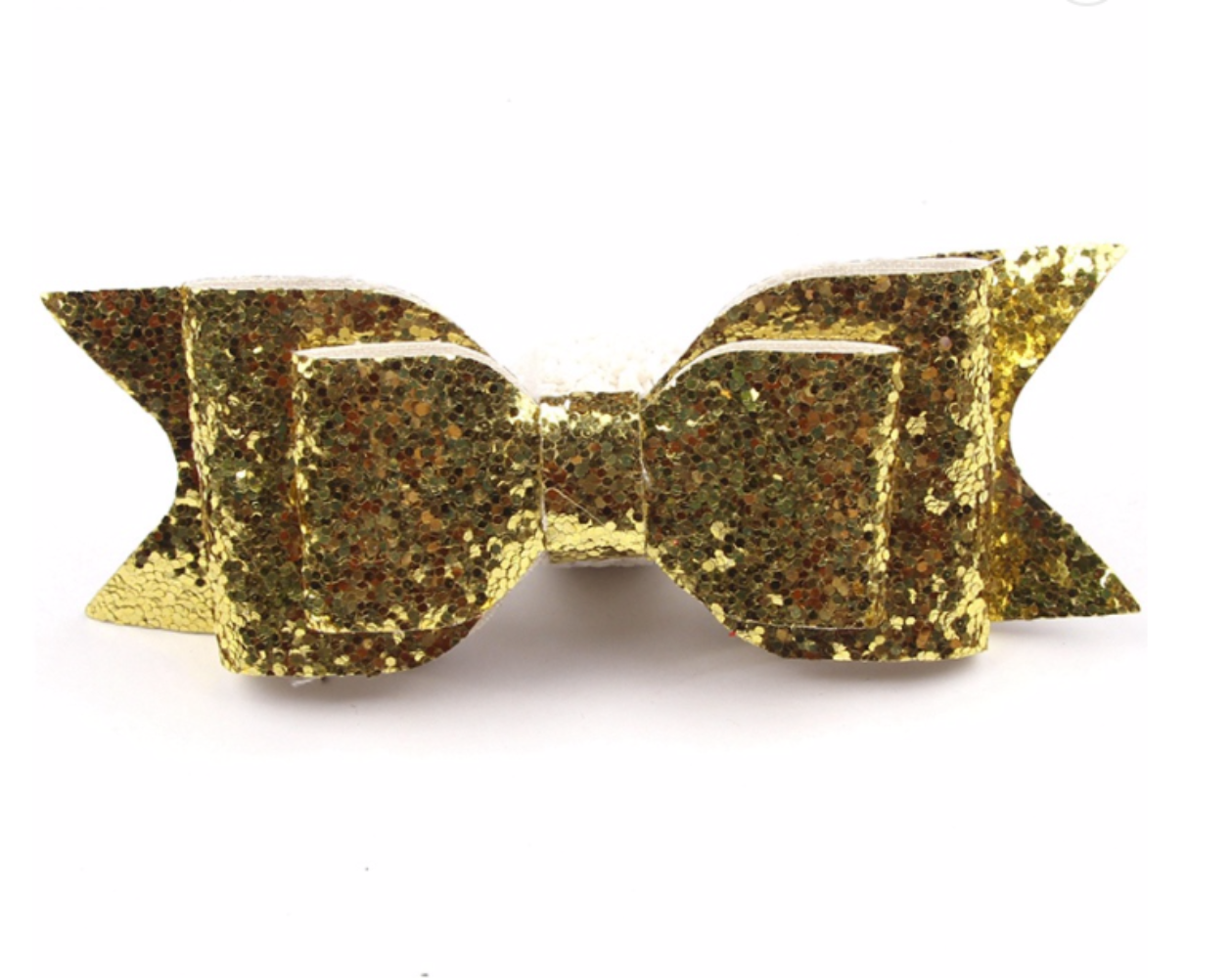 Pretty Little Dancer_Glitter Knot Bow_Gold
