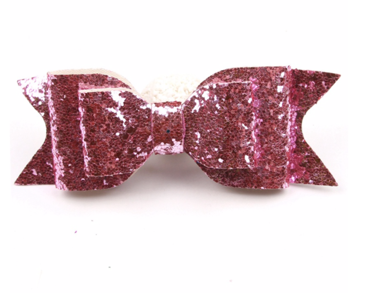 Pretty Little Dancer_Glitter Knot Bow_Pink