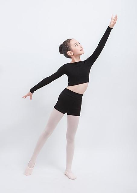 Pretty Little Dancer_ Bamboo Fibre Top_Child_Black