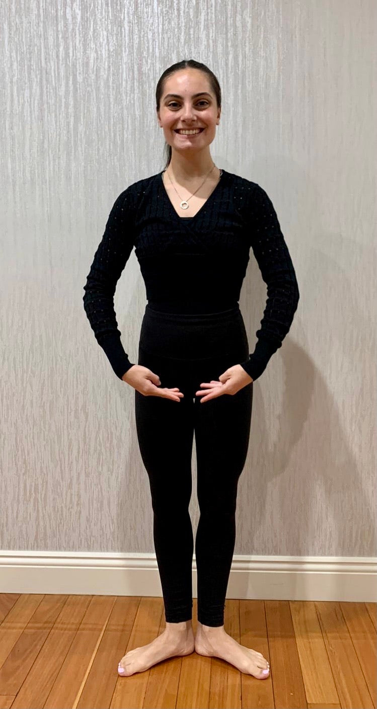 Pretty Little Dancer_ V Neck Knit_Black
