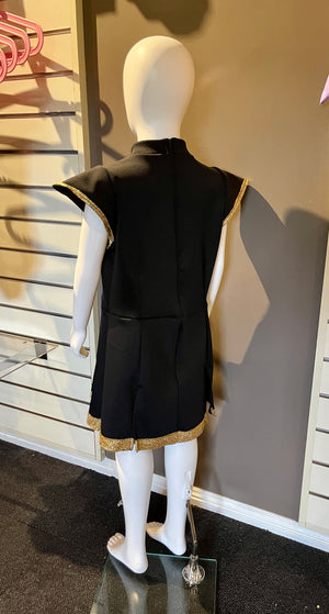 “BLACK AND GOLD” Costume Size 12/14 (Second Hand)