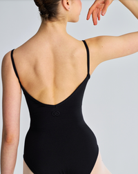 Claudia Dean Ariel Black Gloss Leotard Super High Cut