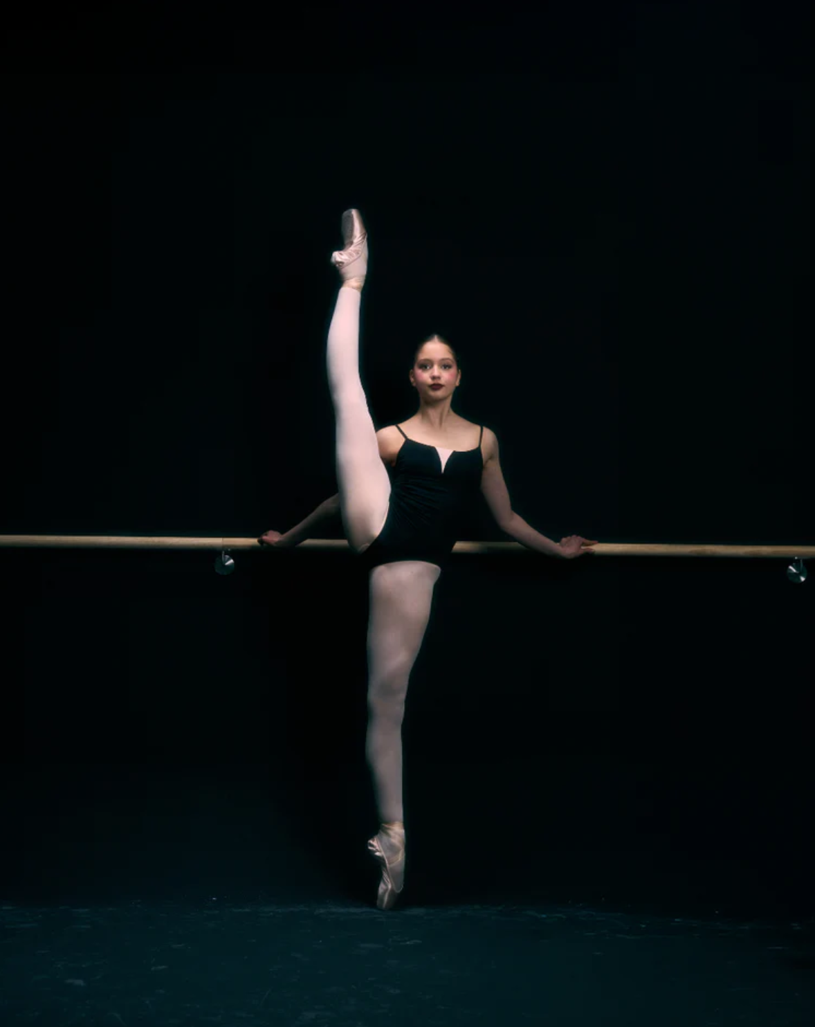 Claudia Dean Coco Black Leotard High Cut