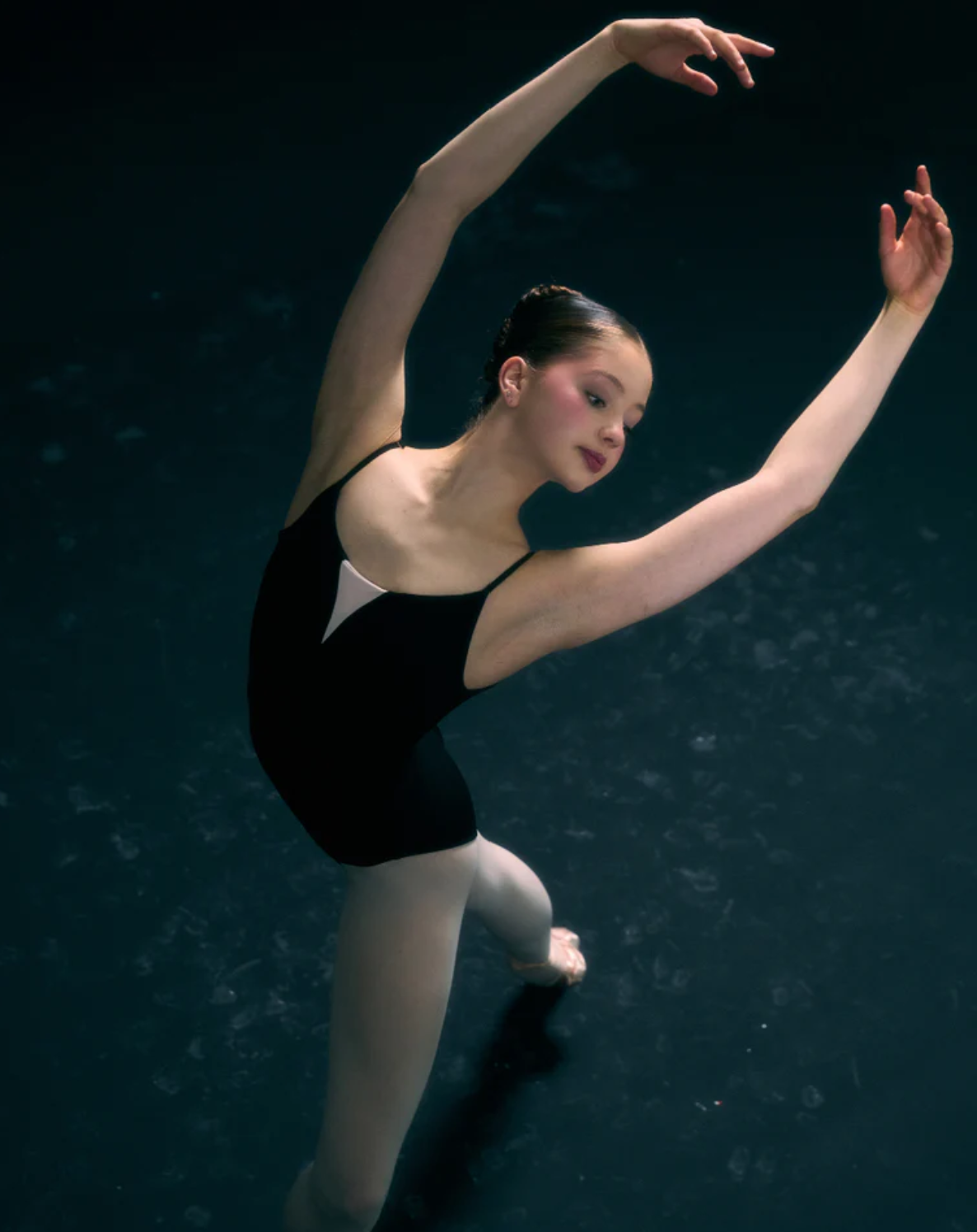 Claudia Dean Coco Black Leotard High Cut