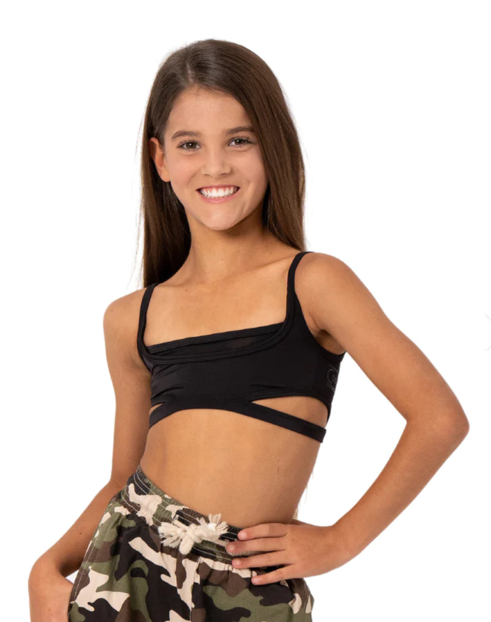 Convertible Dance Bra with Clear Straps and Clear Backstrap - Pretty Little  Dancer