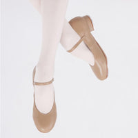 PLD_Leather Buckle Tap Shoes Tan