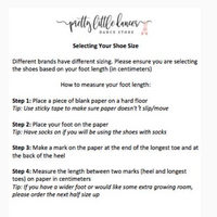 PLD_ Dance Shoe Measurements