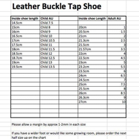 Pretty Little Dancer_ Tap Shoes_ Size Chart