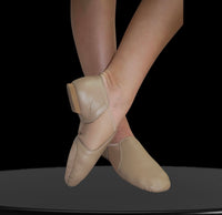 The Edge ELITE Leather Split Sole Jazz Shoes Tan