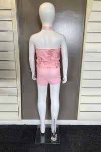 “PINK LACE” Jazz Costume Size IC (Second Hand)