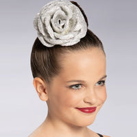 Glitter Flower Hair Clip