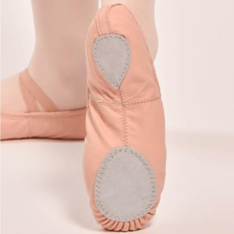 Leather Split Sole Ballet Shoes