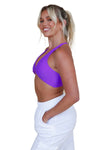 Cosi G Kyra D Twist Crop Top Purple