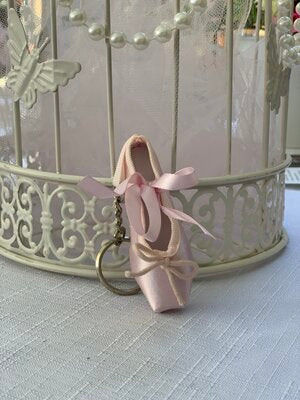 Pretty Little Dancer_ Ballet Pointe Shoe Keyring
