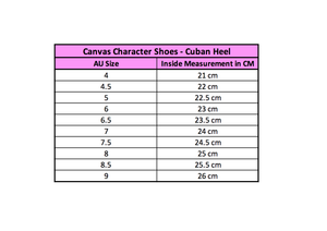 Pretty Little Dancer_ Character Shoes_ Cuban Heel_Size Guide