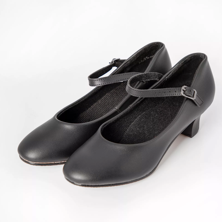 High Heel Chorus Shoes Black and Tan