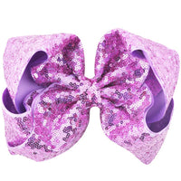 Pretty Little Dancer_Sequin Hair Bow_Light Purple