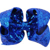 Pretty Little Dancer_Sequin Hair Bow_Royal Blue