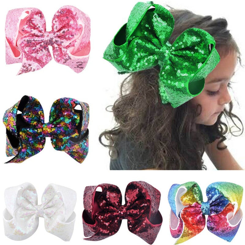 Pretty Little Dancer_Sequin Hair Bow