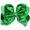 Pretty Little Dancer_Sequin Hair Bow_Green