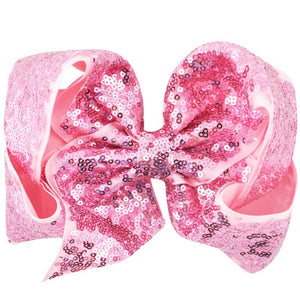 Pretty Little Dancer_Sequin Hair Bow_Pink