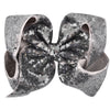 Pretty Little Dancer_Sequin Hair Bow_Gunmetal Grey