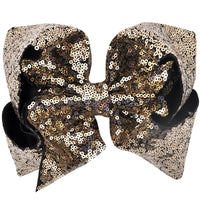 Pretty Little Dancer_Sequin Hair Bow_Bronze