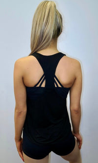 Pretty Little Dancer_ Active Singlet_Black