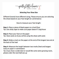 PLD_Dance Shoe Measurements