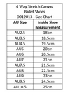 Pretty Little Dancer_ Ballet Shoes_ Canvas_Size Chart