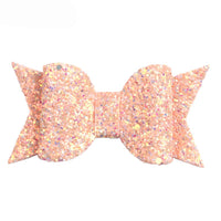 Pretty Little Dancer_Glitter Hair Bow_Pink