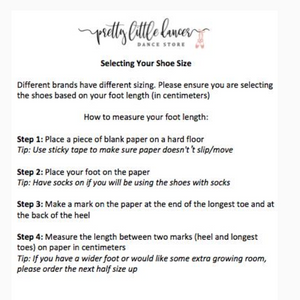 Pretty Little Dancer_ Tap Shoes_ Size Guide