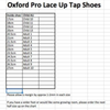 Pretty Little Dancer_ Oxford Tap Shoes_ Size Chart
