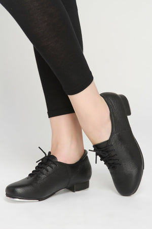 Pretty Little Dancer_ Oxford Tap Shoes_ Black